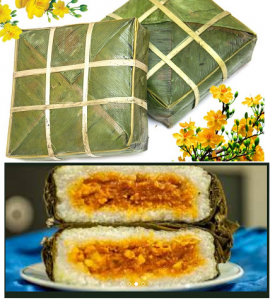 Bánh chưng xanh chay quà tặng việt